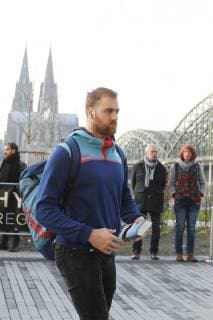 Handball WM Hauptrunde in Köln, Lanxess Arena Ankunft der deutschen Handball-Nationalmannschaft am Teamhotel Hyatt Andreas Wolff 18.01.19