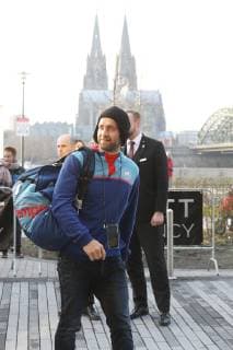 Handball WM Hauptrunde in Köln, Lanxess Arena Ankunft der deutschen Handball-Nationalmannschaft am Teamhotel Hyatt Silvio Heinevetter 18.01.19