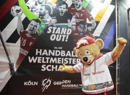 Handball WM 2019 Lanxess Arena Koeln Deutschland Datum: 18.01.2019 Maskottchen TropS