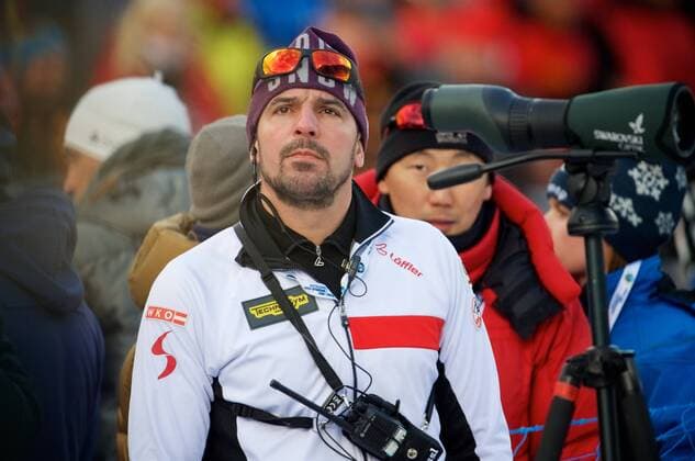 Biathlon Ruhpolding 18.01.2019 IBU World Cup Biathlon 4 x 7,5 km Herren Männer Men Ricco GROSS ( Groß ) GER Cheftrainer AUT Olympiasieger *** Biathlon Ruhpolding 18 01 2019 IBU World Cup Biathlon 4 x 7 5 km Men Men Men Ricco GROSS Groß GER Head Coach AUT Olympic Champion