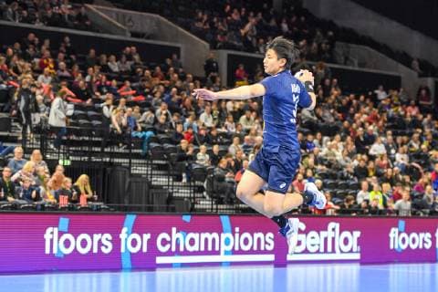 HANDBALL - IHF WC, JPN vs KOR COPENHAGEN,DENMARK,19.JAN.19 - HANDBALL - IHF Men s World Championships, international match Länderspiel Japan vs Korea. Image shows Yuto Agarie (JPN). GEPAxpictures xOliverxLerch