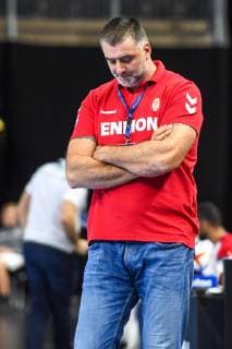HANDBALL - IHF WC, SRB vs BRN COPENHAGEN,DENMARK,19.JAN.19 - HANDBALL - IHF Men s World Championships, international match Länderspiel Serbia vs Bahrain. Image shows head coach Nenad Perunicic (SRB). GEPAxpictures xOliverxLerch