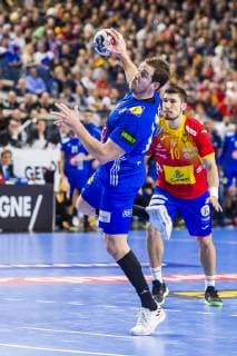 Köln, Deutschland 17. Januar 2019: WM 2019 Männer - Hauptrunde - Frankreich vs. Spanien Kentin Mahe (Frankreich) Köln Lanxess Arena Nordrhein-Westfalen Deutschland