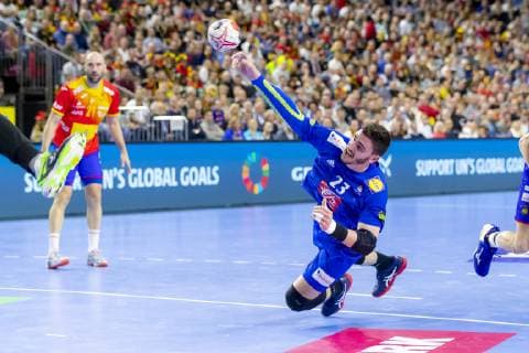 Ludovic Fabregas (Nr. 23, Frankreich). Frankreich vs. Spanien, Hauptrunde, Handball, IHF Handball Weltmeisterschaft, 19.01.19 Koeln Nordrhein-Westfalen Germany Lanxess-Arena Copyright: xAgentur54Gradx xFelixxKoenigx