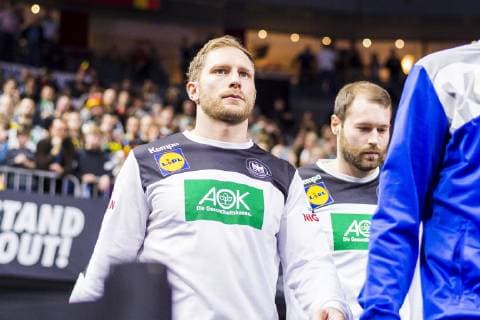 Köln, Deutschland 19. Januar 2019: WM 2019 Männer - Hauptrunde - Deutschland vs. Island Steffen Weinhold (Deutschland THW Kiel), Steffen Fäth Faeth (Deutschland Rhein-Neckar Loewen) Köln Lanxess Arena Nordrhein-Westfalen Deutschland