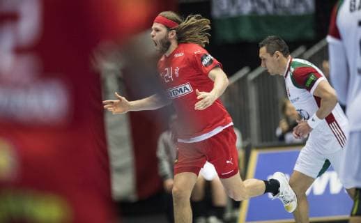 Mikkel Hansen (Denmark- 24) of Denmark during the men s IHF Handball World Championship WM Weltmeisterschaft Main Round Group 2 Denamrk vs Hungary match in Herning, Denmark, on saturday, Jan. 19, 2019.. , Herning DK Copyright: ClausxFisker ClausxFiskerx cop104 spdk20190119-203716-L