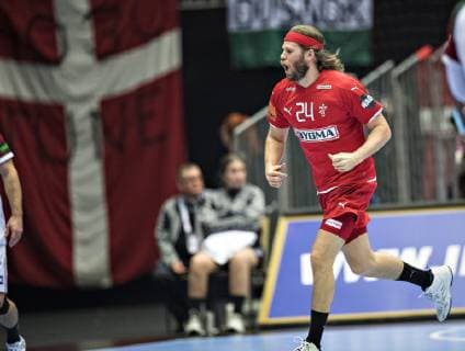 Mikkel Hansen (Denmark- 24) of Denmark during the men s IHF Handball World Championship WM Weltmeisterschaft Main Round Group 2 Denamrk vs Hungary match in Herning, Denmark, on saturday, Jan. 19, 2019.. , Herning DK Copyright: ClausxFisker ClausxFiskerx cop104 spdk20190119-211342-L