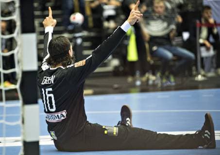 Jannick Green (Denmark- 16) during the men s IHF Handball World Championship WM Weltmeisterschaft Main Round Group 2 Denamrk vs Hungary match in Herning, Denmark, on saturday, Jan. 19, 2019.. , Herning DK Copyright: ClausxFisker ClausxFiskerx cop104 spdk20190119-212212-L