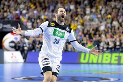 Steffen Faeth (Nr. 23, Deutschland) freut sich jubelt. Deutschland vs. Island, Hauptrunde, Handball, IHF Handball Weltmeisterschaft, 19.01.19 Koeln Nordrhein-Westfalen Germany Lanxess-Arena Copyright: xAgentur54Gradx xFelixxKoenigx
