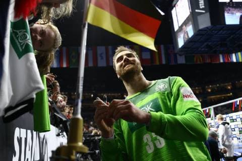 Andreas Wolf (Deutschland) gibt Autogramme, Deutschland vs Island, IHF Maenner Handball Weltmeisterschaft, 19.01.2019 Fotograf Neis Eibner Deutschland vs. Island, IHF Maenner Handball Weltmeisterschaft, 19.01.2019 Köln Copyright: xEIBNER AlexanderxNeisx EP_ANS