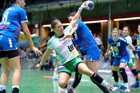 Michaela Hrbkova (FrischAuf Frauen Goeppingen) Neckarsulmer Union - FrischAuf Goeppingen, 1. Liga Frauen, 19.01.2019 Neckarsulm