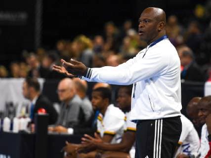 HANDBALL - IHF WC, JPN vs ANG COPENHAGEN,DENMARK,20.JAN.19 - HANDBALL - IHF Men s World Championships, international match Länderspiel Japan vs Angola. Image shows head coach Filipe De Caravalho Cruz (ANG). GEPAxpictures xOliverxLerch