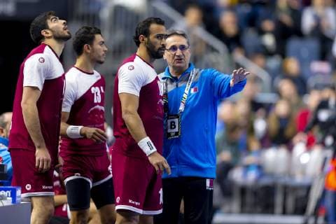 Trainer Valero Rivera. Russland vs. Katar, Presidents Cup Finale, Handball, IHF Handball Weltmeisterschaft, 20.01.19 Koeln Nordrhein-Westfalen Germany Lanxess-Arena Copyright: xAgentur54Gradx xFelixxKoenigx