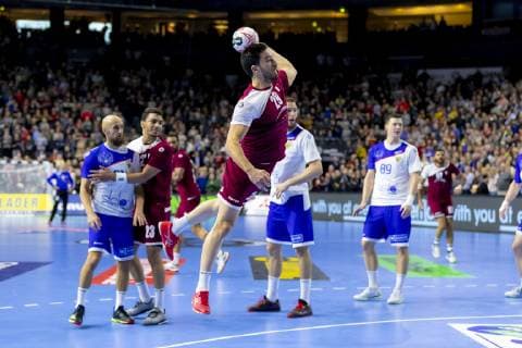 Nidhal Aissa (Nr. 29, Katar). Russland vs. Katar, Presidents Cup Finale, Handball, IHF Handball Weltmeisterschaft, 20.01.19 Koeln Nordrhein-Westfalen Germany Lanxess-Arena Copyright: xAgentur54Gradx xFelixxKoenigx