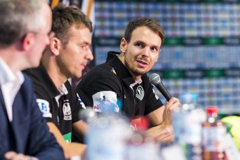 Köln, Deutschland 20. Januar 2019: WM 2019 Männer - Mediaday Deutschland Kai Häfner Haefner (Deutschland TSV Hannover) Köln AOK Nordrhein-Westfalen Deutschland