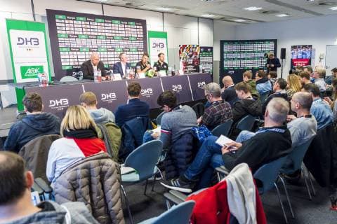 Köln, Deutschland 20. Januar 2019: WM 2019 Männer - Mediaday Deutschland Übersicht Pressekonferenz Köln AOK Nordrhein-Westfalen Deutschland