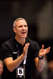 Handball WM, Ungarn - Tunesien 190120 Antonio Gerona Salaet, head coach of Tunisia during the IHF World Handball Championship match between Hungary and Tunisia on January 20, 2019 in Herning. Photo: Petter Arvidson BILDBYRAN kod PA 92207 Copyright: PETTERxARVIDSON BB190120PA055