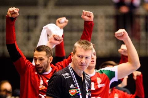 Handball WM, Ungarn - Tunesien 190120 Istvan Csoknyai, head coach of Hungary during the IHF World Handball Championship match between Hungary and Tunisia on January 20, 2019 in Herning. Photo: Petter Arvidson BILDBYRAN kod PA 92207 Copyright: PETTERxARVIDSON BB190120PA057