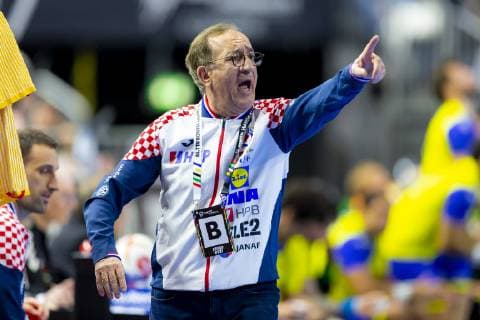 Handball WM, Brasilien - Kroatien Trainer Lino Cervar. Brasilien vs. Kroatien, Hauptrunde, Handball, IHF Handball Weltmeisterschaft, 20.01.19 Koeln Nordrhein-Westfalen Germany Lanxess-Arena Copyright: xAgentur54Gradx xFelixxKoenigx
