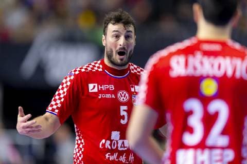 Handball WM, Brasilien - Kroatien Domagoj Duvnjak (Nr. 5, Kroatien) freut sich jubelt. Brasilien vs. Kroatien, Hauptrunde, Handball, IHF Handball Weltmeisterschaft, 20.01.19 Koeln Nordrhein-Westfalen Germany Lanxess-Arena Copyright: xAgentur54Gradx xFelixxKoenigx