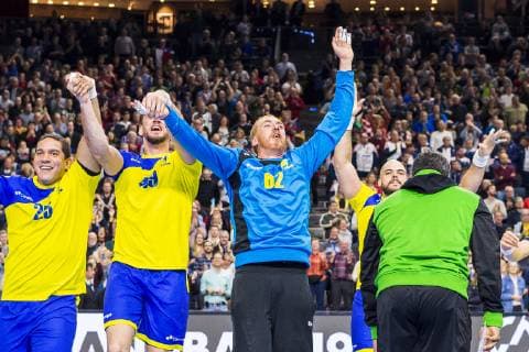 Köln, Deutschland 20. Januar 2019: WM 2019 Männer - Hauptrunde - Brasilien vs. Kroatien Torhueter Leonardo Tercariol (Brasilien) Schlussjubel Schlußjubel Emotion Freude Köln Lanxess Arena Nordrhein-Westfalen Deutschland
