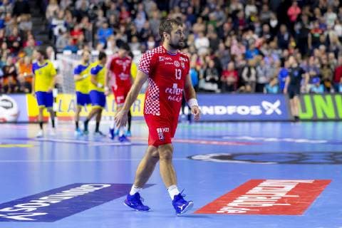 Zlatko Horvat (Nr. 13, Kroatien) ist niedergeschlagen deprimiert enttaeuscht. Brasilien vs. Kroatien, Hauptrunde, Handball, IHF Handball Weltmeisterschaft, 20.01.19 Koeln Nordrhein-Westfalen Germany Lanxess-Arena Copyright: xAgentur54Gradx xFelixxKoenigx