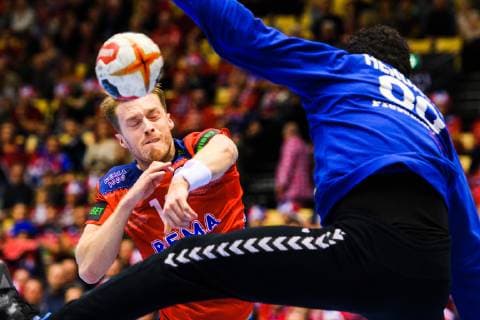 Handball WM, Norwegen - Ägypten 190120 Kristian Bj¿rnsen of Norway during the IHF World Handball Championship match between Norway and Egypt on January 20, 2019 in Herning. Photo: Petter Arvidson BILDBYRN kod PA 92208 Copyright: PETTERxARVIDSON BB190120PA083