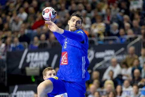 Mathieu Grebille (Nr. 15, Frankreich). Island vs. Frankreich, Hauptrunde, Handball, IHF Handball Weltmeisterschaft, 20.01.19 Koeln Nordrhein-Westfalen Germany Lanxess-Arena Copyright: xAgentur54Gradx xFelixxKoenigx