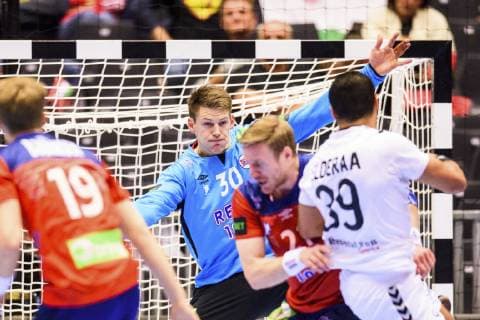 Handball WM, Norwegen - Ägypten 190120 Goalkeeper Torbjorn Bergerud of Norway during the IHF World Handball Championship match between Norway and Egypt on January 20, 2019 in Herning. Photo: Petter Arvidson BILDBYRAN kod PA 92208 Copyright: PETTERxARVIDSON BB190120PA112
