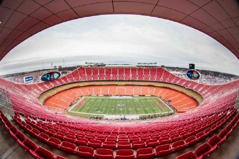 KANSAS CITY, MO - JANUARY 20: Touches of snow remain in an empty stadium prior to the NFL American Football Herren USA AFC Championship game between the Kansas City Chiefs and the New England Patriots on January 20, 2019 at Arrowhead Stadium in Kansas City, Missouri. (Photo by William Purnell Icon Sportswire) NFL: JAN 20 AFC Championship Game - Patriots at Chiefs Icon1901200061 EDITORIAL USE ONLY