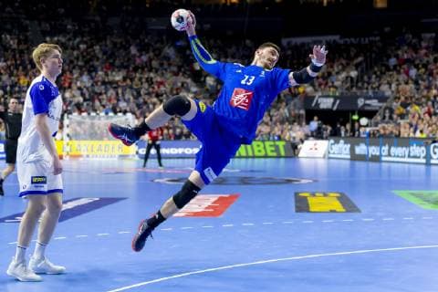 Handball WM, Island - Frankreich Ludovic Fabregas (Nr. 23, Frankreich). Island vs. Frankreich, Hauptrunde, Handball, IHF Handball Weltmeisterschaft, 20.01.19 Koeln Nordrhein-Westfalen Germany Lanxess-Arena Copyright: xAgentur54Gradx xFelixxKoenigx
