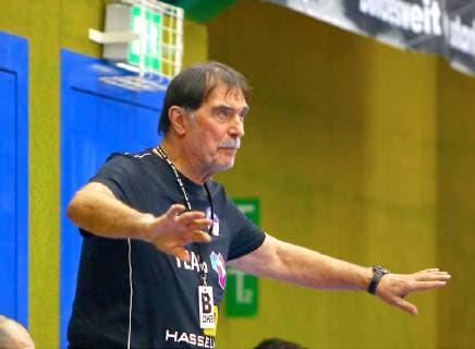 Trainer Sead Hasanefendic (Eisenach) Handball Testspiel EHV Aue - ThSV Eisenach am 21.1.2019 EHV Aue - ThSV Eisenach