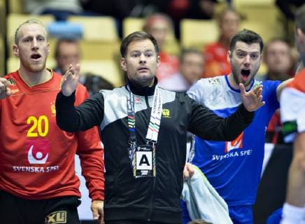 Coach Kristjjan Andrésson of Sweden during the men s IHF Handball World Championship WM Weltmeisterschaft Main Round Group 2 match between Sweden and Norway in Herning, Denmark, Monday, Jan. 21, 2019.. , Herning Jylland Denmark Copyright: HenningxBagger HenningxBaggerx COP103 spdk20190121-194620-L
