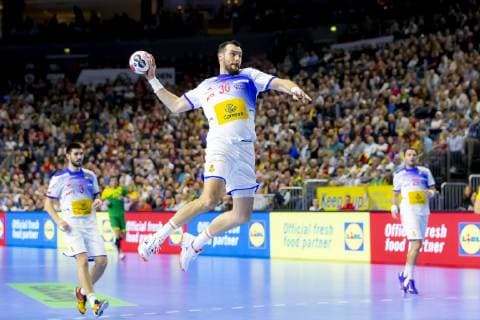 Gedeon Guardiola Vilaplana (Nr. 30, Spanien) im Konter. Spanien vs. Brasilien, Hauptrunde, Handball, IHF Handball Weltmeisterschaft, 21.01.19 Koeln Nordrhein-Westfalen Germany Lanxess-Arena Copyright: xAgentur54Gradx xFelixxKoenigx