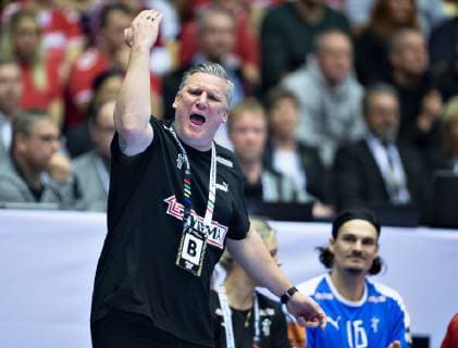 Coach Nikolaj Jacobsen of Denmark during the men s IHF Handball World Championship WM Weltmeisterschaft Main Round Group 2 match between Egypt and Denmark in Herning, Denmark, Monday, Jan. 21, 2019.. , Herning Jylland Denmark Copyright: HenningxBagger HenningxBaggerx COP105 spdk20190121-211510-L