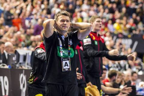 Köln, Deutschland 21. Januar 2019: WM 2019 Männer - Hauptrunde - Kroatien vs. Deutschland Trainer Christian Prokop (Deutschland) Köln Lanxess Arena Nordrhein-Westfalen Deutschland