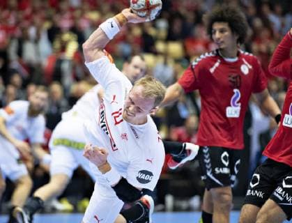 Anders Zachariassen of Denmark during the men s IHF Handball World Championship WM Weltmeisterschaft Main Round Group 2 match between Egypt and Denmark in Herning, Denmark, Monday, Jan. 21, 2019.. , Herning Jylland Denmark Copyright: HenningxBagger HenningxBaggerx COP105 spdk20190121-221544-L