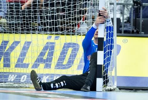 Goalkeeper Niklas Landin of Denmark after a egyptian goal during the men s IHF Handball World Championship WM Weltmeisterschaft Main Round Group 2 match between Egypt and Denmark in Herning, Denmark, Monday, Jan. 21, 2019.. , Herning Jylland Denmark Copyright: HenningxBagger HenningxBaggerx COP105 spdk20190121-223256-L