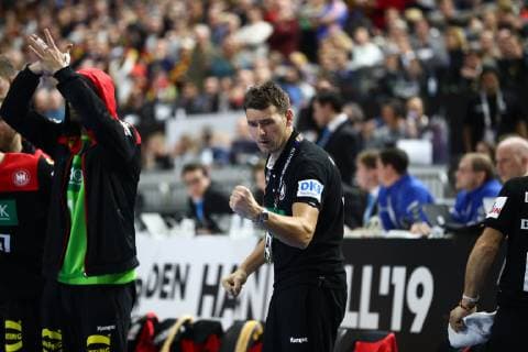 Christian Prokop (Trainer Deutschland) jubelt, Kroatien vs Deutschland, IHF Maenner Handball Weltmeisterschaft, 21.01.2019 Fotograf Neis Eibner Kroatien vs Deutschland, IHF Maenner Handball Weltmeisterschaft, 21.01.2019 Köln Copyright: xEIBNER Alexander_Neisx EP_ANS