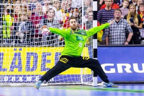 Torhueter Andreas Wolff (Nr. 33, Deutschland) pariert einen Stand von 20:20 einen Wurf. Kroatien vs. Deutschland, Hauptrunde, Handball, IHF Handball Weltmeisterschaft, 21.01.19 Koeln Nordrhein-Westfalen Germany Lanxess-Arena Copyright: xAgentur54Gradx xFelixxKoenigx