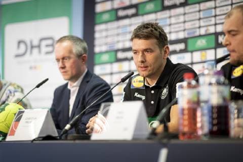 Trainer Christian Prokop. Pressekonferenz des DHB, Hauptrunde, Handball, IHF Handball Weltmeisterschaft, 22.01.19 Koeln Nordrhein-Westfalen Germany Lanxess-Arena Copyright: xAgentur54Gradx xFelixxKoenigx