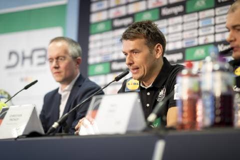 Trainer Christian Prokop. Pressekonferenz des DHB, Hauptrunde, Handball, IHF Handball Weltmeisterschaft, 22.01.19 Koeln Nordrhein-Westfalen Germany Lanxess-Arena Copyright: xAgentur54Gradx xFelixxKoenigx
