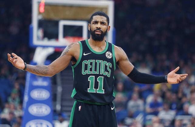 January 22, 2019 - Orlando, FL, USA - Kyrie Irving, de los Boston Celtics. Los abridores colapsan, el banco resuelve con dignidad pero el Heat se congela en Boston - ZUMAm67_ 20190122_zaf_m67_003 Copyright: xStephenxM.xDowellx