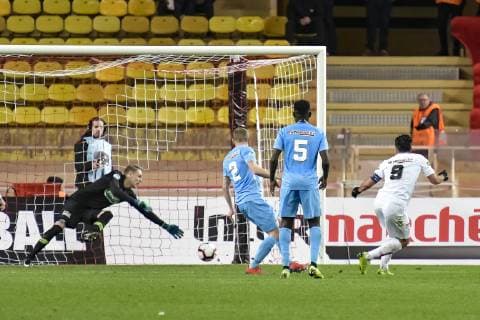 But - Radamel Falcao (AS Monaco) FOOTBALL : AS Monaco vs FC Metz - Coupe de France - Monaco - 22 01 2019 NorbertScanella Panoramic 