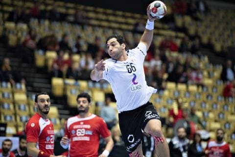 Ahmed El-Ahmar of Egypt during the men s IHF Handball World Championship WM Weltmeisterschaft Main Round Group 2 match between Tunisia and Egypt in Herning, Denmark, Wednesday, Jan. 23, 2019.. , Herning Jylland Denmark Copyright: HenningxBagger HenningxBaggerx COP103 spdk20190123-160956-L