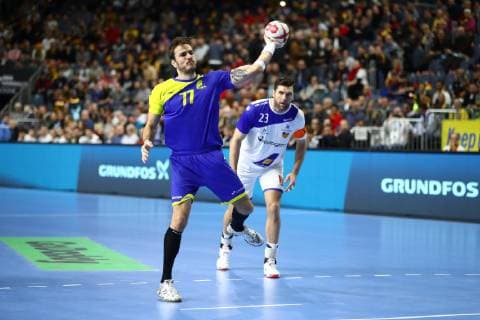 Rudolph Hackbarth (Brasilien) beim Wurf, Brasilien vs Island, IHF Maenner Handball Weltmeisterschaft, 23.01.2019 Fotograf Neis Eibner Brasilien vs Island, IHF Maenner Handball Weltmeisterschaft, 23.01.2019 Köln Copyright: xEIBNER Alexander_Neisx EP_ANS