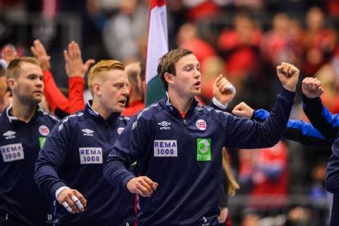 190123 Sander Sagosen of Norway ahead of the IHF World Handball Championship match between Norway and Hungary on January 23, 2019 in Herning. Photo: Petter Arvidson BILDBYRN kod PA 92212 Copyright: PETTERxARVIDSON BB190123PA006