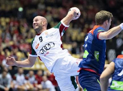 Zsolt Balogh of Hungary during the men s IHF Handball World Championship WM Weltmeisterschaft Main Round Group 2 match between Norway and Hungary in Herning, Denmark, Wednesday, Jan. 23, 2019.. , Herning Jylland Denmark Copyright: HenningxBagger HenningxBaggerx COP104 spdk20190123-184241-L