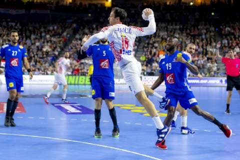 Igor Karacic (Nr. 18, Kroatien). Frankreich vs. Kroatien, Hauptrunde, Handball, IHF Handball Weltmeisterschaft, 23.01.19 Koeln Nordrhein-Westfalen Germany Lanxess-Arena Copyright: xAgentur54Gradx xFelixxKoenigx