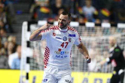 Jakow Vrankovic (Kroatien) jubelt, Frankreich vs Kroatien, IHF Maenner Handball Weltmeisterschaft, 23.01.2019 Fotograf Neis Eibner Frankreich vs Kroatien, IHF Maenner Handball Weltmeisterschaft, 23.01.2019 Köln Copyright: xEIBNER Alexander_Neisx EP_ANS